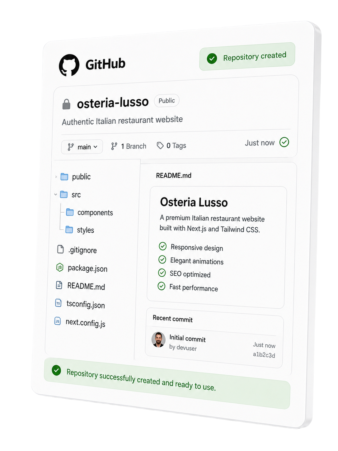 osteria-lusso — GitHub repo